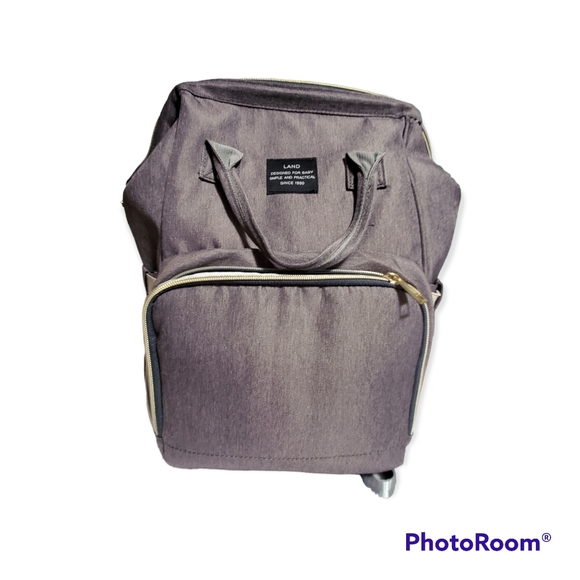 Land Diaper Bag Backpack Gray Gently Used - Picture 6 of 7